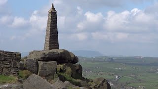 078 Crag of Cowling Ickornshaw Wainmans Pinnacle and Lunds Tower South Pennines 2017 [upl. by Eluj909]