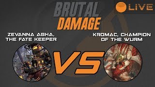 Brutal Damage Weekly Warmahordes  OldWitch2 vs Kromac2 [upl. by Ozneral]