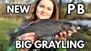 My New Grayling PB UK River Fly Fishing With Euro Style Nymphs [upl. by Iman]