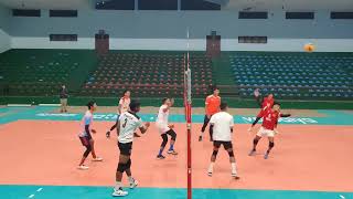 Tiptop  Sanju vs Dhan bdr को घम्साघम्सि अभ्यास खेलमाTraining time Cava mens club volleyball [upl. by Lamiv]