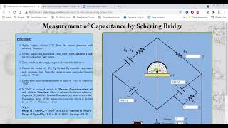 Measurement of capacitance using Schering Bridge PARTII [upl. by Aciraj]