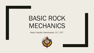 Basic Rock Mechanics  1 Introduction [upl. by Denney]