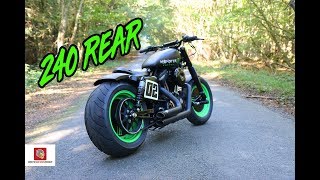 240 REAR SPORTSTER CUSTOM FIRST RIDE [upl. by Boelter773]