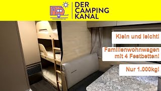 Günstig und leicht Drei vollwertige Familienwohnwagen mit nur 1000kg [upl. by Raimes]