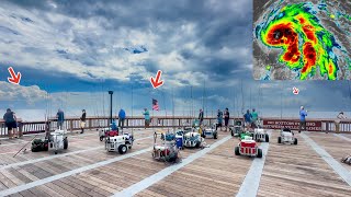 Pier Fishing Before Hurricane Helene And Caught Dinner For Everyone [upl. by Kale]