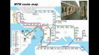 Hong Kong MTR route map  animated [upl. by Ebsen]