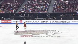 Fournier BeaudrySorensen 2021 Skate America free dance [upl. by Nrublim]