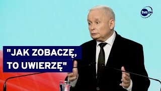 Jarosław Kaczyński o quot100 miliardachquot quotpropagandziequot i dotacjach [upl. by Placidia564]