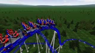 Nigloland ouvre un nouveau roller coaster Alpina Blitz le 12 avril 2014 [upl. by Ilojne598]