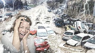 Hell of a storm has hit Australia Canberra destroyed by huge boulders falling from the sky [upl. by Gilda]