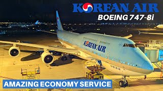 KOREAN AIR BOEING 7478i Economy  Seoul  Honolulu  Flight Review [upl. by Aimik]