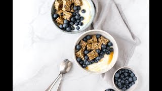 Blueberry amp Yogurt Breakfast Bowls [upl. by Elinore]