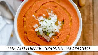 Authentic Spanish Gazpacho Recipe ¨Gazpacho Andaluz¨ [upl. by Nicks]