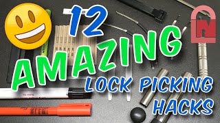 12 AMAZING Lock Picking Hacks You MUST Try [upl. by Sonahpets262]