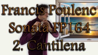 Francis Poulenc  II 2 CANTILENA  Sonata  Flauto  Orchestra  Ensemble  Flute Choir [upl. by Mafala39]