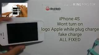 Iphone 4s wont turn ON bootloop logo apple [upl. by Kayla]