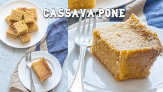 Cassava Pone  Vegan Style and Gluten Free  Cook With Charla [upl. by Gino]