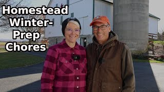 Prepping our Homestead on the Farm for Winter The Chores That Need Done Before Cold Weather Arrives [upl. by Okramed]