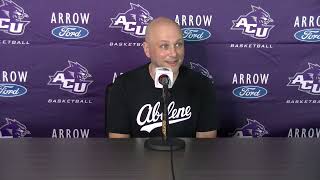 ACU Mens Basketball Brette Tanner press conference  Oct 21 2024 [upl. by Kipp]