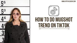 How to do mugshot trend on tiktok [upl. by Llenrev]