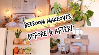 DREAM BEDROOM MAKEOVER BEFORE AND AFTER [upl. by Lasorella]