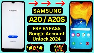 Samsung A20A20s FRP Bypass Without PC 2024  SMA207F Google Account Bypass Android 11 New Trick [upl. by Jaala770]