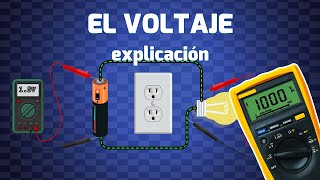 Explicación del voltaje ¿Qué es el voltaje Diferencia de potencial en electricidad básica [upl. by Eimaral58]