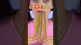 ASMR Chocolate Milk Sour Candy Mukbang shorts [upl. by Greer]