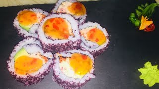 Crab Salad Sushi Futomaki Sushi Roll  Recipe 2019 [upl. by Eveiveneg702]