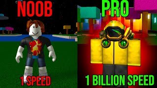 ROBLOX SPEED SIMULATOR NOOB VS PRO 1 BILLION SPEED [upl. by Josefa]