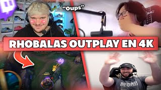 RHOBALAS SE FAIT OUTPLAY EN 4K  Best Of LoL 855 Réactions [upl. by Katheryn]