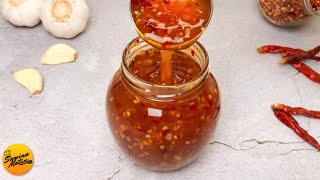 10 minutes Sweet Chilli Sauce Recipe with Cheap Ingredients but perfect taste Garlic Chilli Sauce [upl. by Sybila]