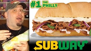 Subway Series Menu  1 The Philly Review Philly Cheesesteak [upl. by Rosemaria]