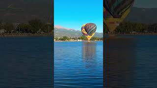 Hot Air Balloon in Colorado Springs hotairballoon hotairballoonride labordayliftoff [upl. by Craner]