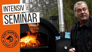 Holzbackofen Intensivseminar  Backen Kochen Smoken Grillen amp Räuchern in einem Ramster Seminar [upl. by Steffane]