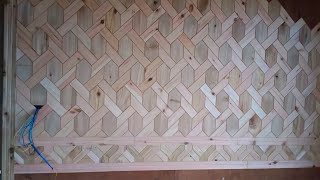 WOOD WOLL PANELLING DESIGN woodworking [upl. by Willabella]