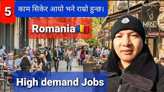 High demand jobs in Romania  5 best jobs for Nepali🇳🇵in Romania🇷🇴  high salary jobs [upl. by Ody]