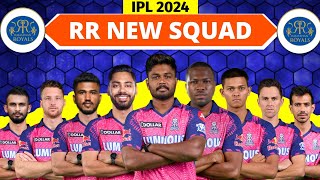 IPL 2024  Rajasthan Royals Team Full Squad  RR New Squad 2024  RR Team Players List 2024 [upl. by Nomad940]