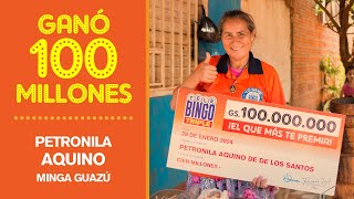 Ganadora de 100 Millones  Minga GuazÃº [upl. by Jerrie297]