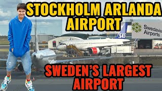 Stockholm Arlanda airport  Sweden’s Largest airport  A walking tour 4K [upl. by Suckram316]