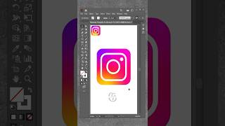 Master Logo Design StepbyStep Instagram Logo Tutorial in Illustrator shorts viral viralvideo [upl. by Ferrell]