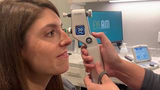 Intraocular Pressure IOP measurement with Icare tonometry for the screening of glaucoma [upl. by Aisat401]