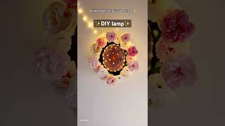 DIY Ceiling decoration  make a floral lamp [upl. by Delcine248]