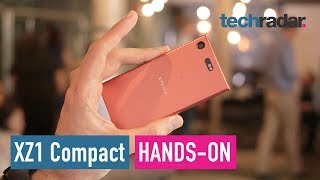 Sony Xperia XZ1 Compact handson review [upl. by Yeltrab]