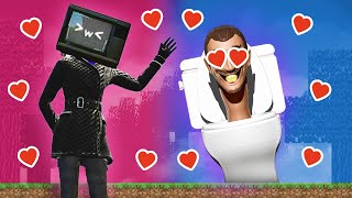 Stickman VS Minecraft Skibidi Toilet Love Story  AVM Shorts Animation [upl. by Isadora]