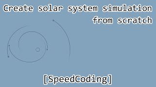 Create solar system from scratch on javascript SpeedCoding [upl. by Nellek]