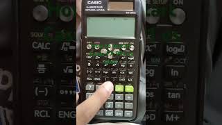 reset allrestart Casio fx 991 es plus calculator musicnature casio maths scienceexperiment [upl. by Chaddy]