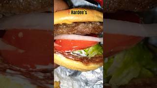 Trying a FAMOUS STAR Burger From Hardee’s for the 1st time😬🫣 shorts foodreview foodie burger [upl. by Alcinia]