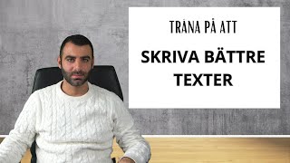 Skriv bättre texter AVANCERAD NIVÅ [upl. by Anialad]