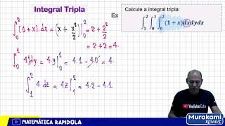 Integral Tripla  Exemplo resolvido 07 [upl. by Irtimid]